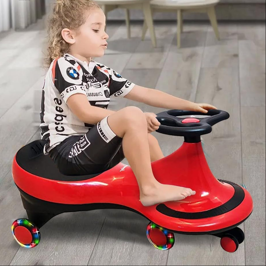 Swing Car, LED Flashing Wheels