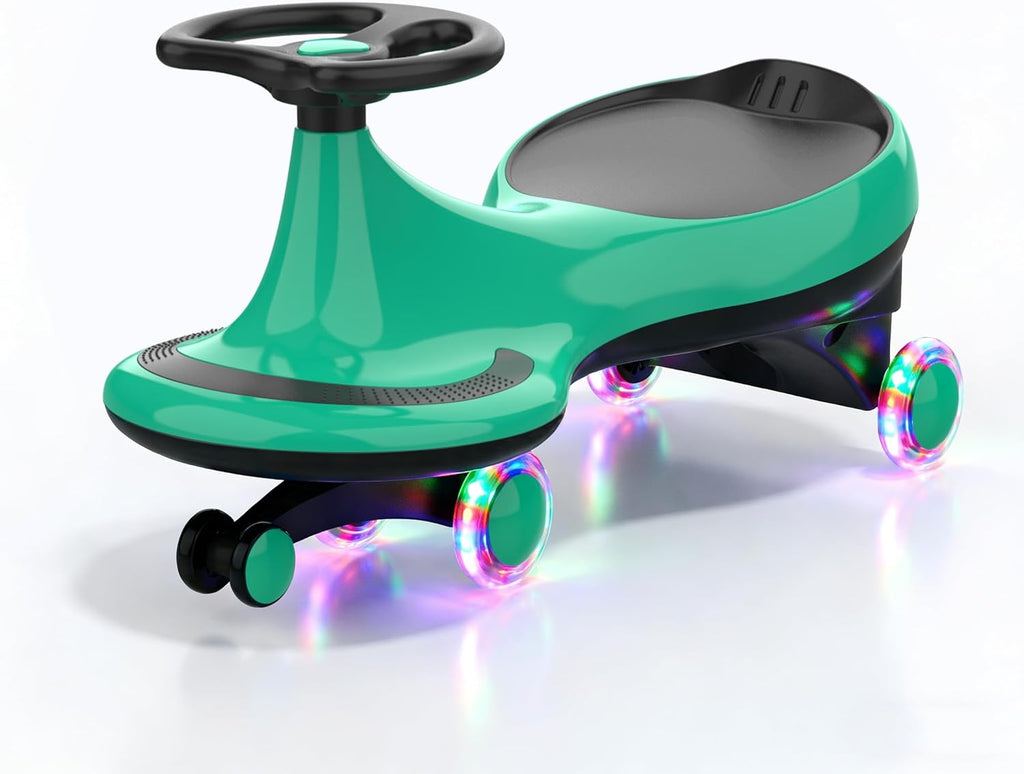 Swing Car, LED Flashing Wheels