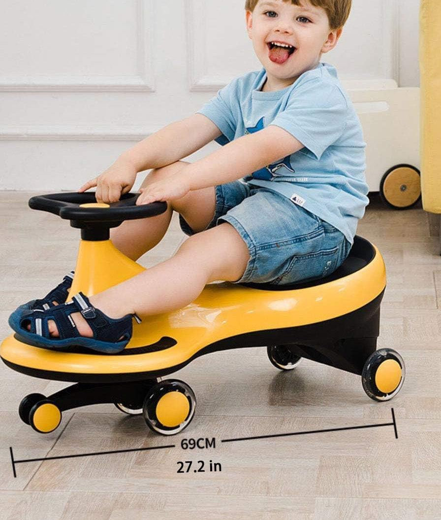 Swing Car, LED Flashing Wheels